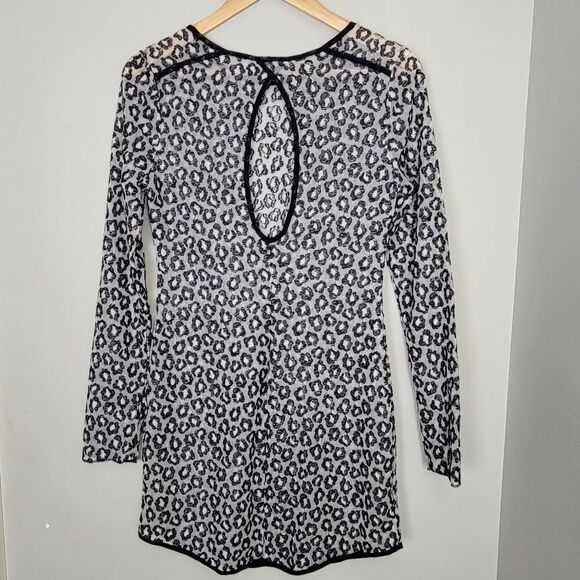 Free People Call Me Sometime  Long Sleeve Bodycon Mesh Dress - Picture 2 of 4